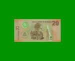 BILLETE DE NICARAGUA 20 CORDOBAS, POLYMERO, PICK 202b, ESTADO SIN CIRCULAR.- - Imagen 2