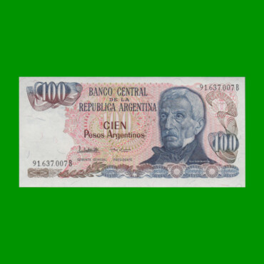 PESOS ARGENTINOS $100,00, BOT 2624, AÑO 1984, ESTADO SIN CIRCULAR.-
