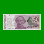 BILLETE DE AUSTRALES, 50 AUSTRALES, BOT 2829, AÑO 1986, ESTADO EXCELENTE.-