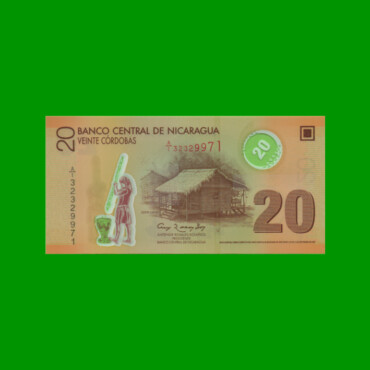 BILLETE DE NICARAGUA 20 CORDOBAS, POLYMERO, PICK 202b, ESTADO SIN CIRCULAR.-