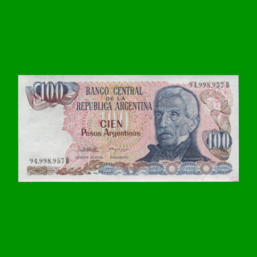 PESOS ARGENTINOS $100,00, BOT 2625, AÑO 1985, ESTADO EXCELENTE+ .-