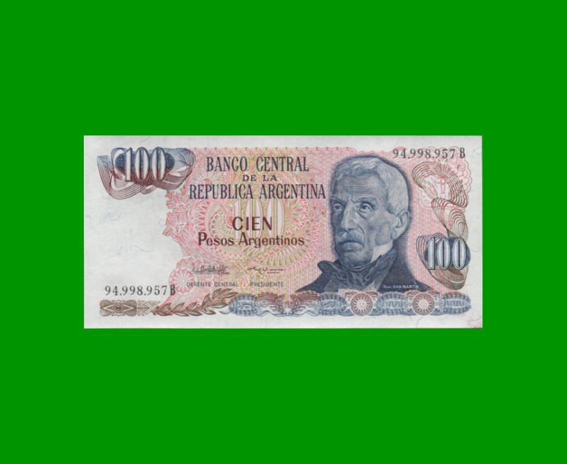 PESOS ARGENTINOS $100,00, BOT 2625, AÑO 1985, ESTADO EXCELENTE+ .-