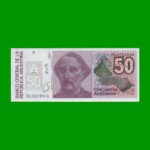 BILLETE DE AUSTRALES, 50 AUSTRALES, BOT 2830, AÑO 1987, ESTADO SIN CIRCULAR.-