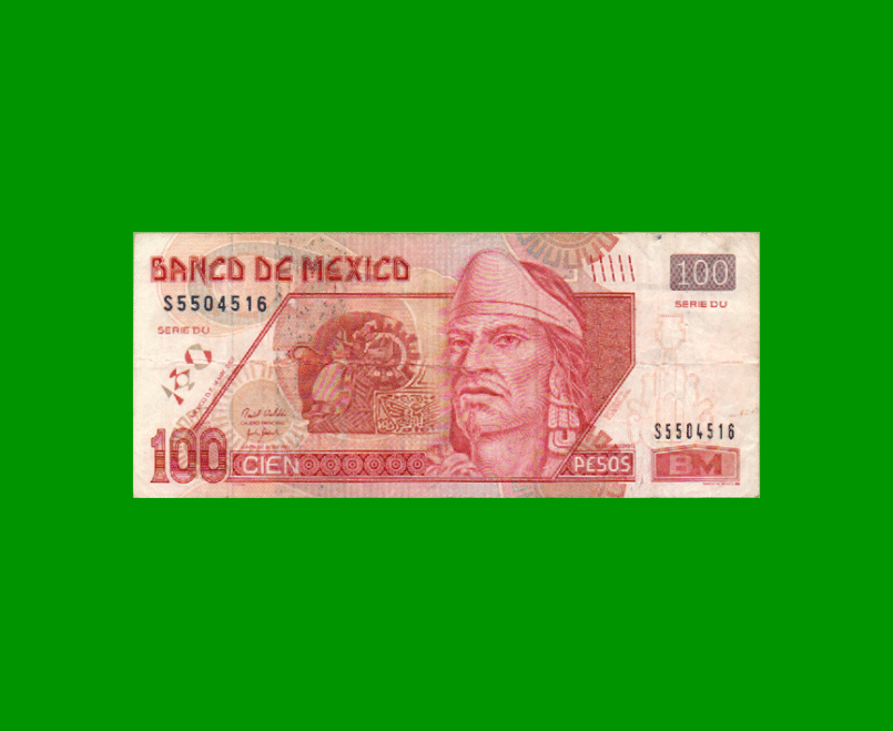 BILLETE DE MEXICO $100,00 PICK 118, AÑO 2007, ESTADO MUY BUENO- .-