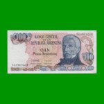 PESOS ARGENTINOS $100,00, BOT 2625, AÑO 1985, ESTADO SIN CIRCULAR.-