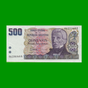 PESOS ARGENTINOS $500,00, BOT 2626, AÑO 1984, ESTADO EXCELENTE.-