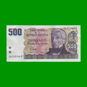 PESOS ARGENTINOS $500,00, BOT 2626, AÑO 1984, ESTADO EXCELENTE+ .-