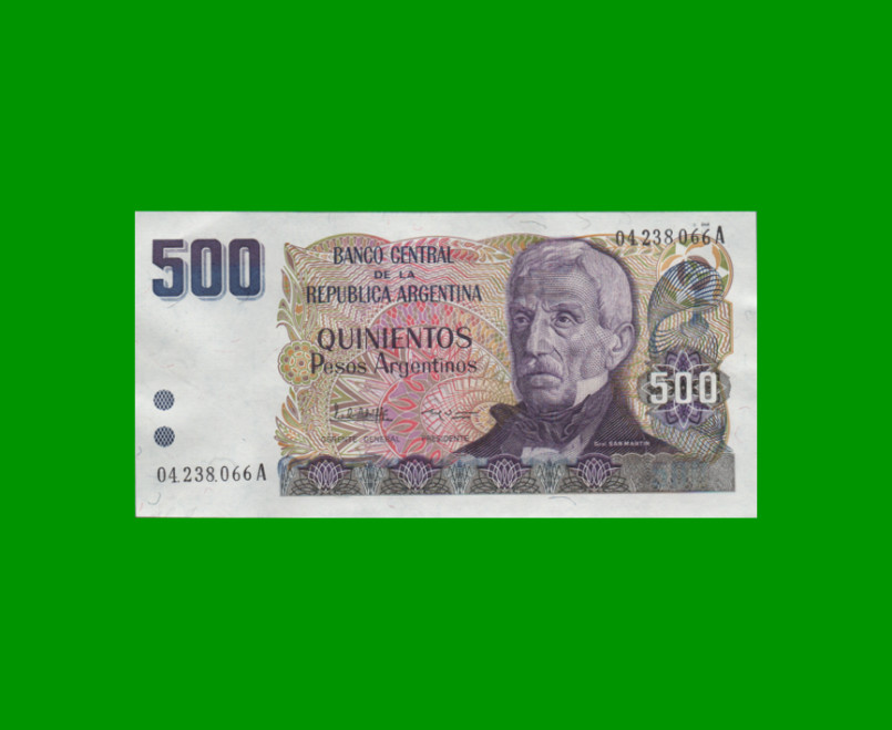 PESOS ARGENTINOS $500,00, BOT 2626, AÑO 1984, ESTADO EXCELENTE+ .-