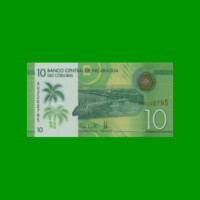 BILLETE DE NICARAGUA 10 CORDOBAS, POLYMERO, PICK 209, ESTADO SIN CIRCULAR.-