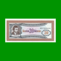 BILLETE DE RUSIA FANTASIA 20 BILETOV, WOR MMM3, AÑO 1994 ESTADO SIN CIRCULAR.-