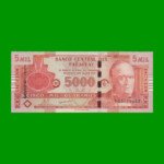 BILLETE DE PARAGUAY 5.000 GUARANIES, PICK 223c, AÑO 2010, ESTADO SIN CIRCULAR.-