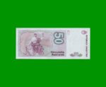 BILLETE DE AUSTRALES, 50 AUSTRALES, BOT 2831, AÑO 1988, ESTADO SIN CIRCULAR.- - Imagen 2