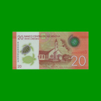 BILLETE DE NICARAGUA 20 CORDOBAS, POLYMERO, PICK 210, ESTADO SIN CIRCULAR.-