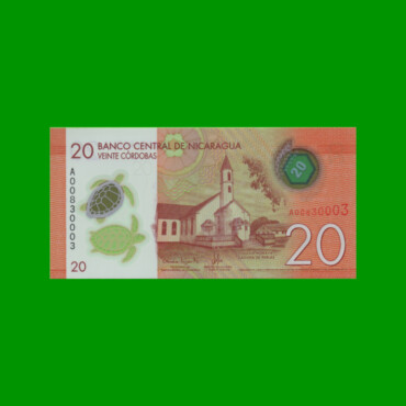 BILLETE DE NICARAGUA 20 CORDOBAS, POLYMERO, PICK 210, ESTADO SIN CIRCULAR.-