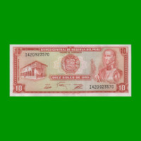 BILLETE DE PERU 10 SOLES, PICK 106, AÑO 1975, ESTADO SIN CIRCULAR.-
