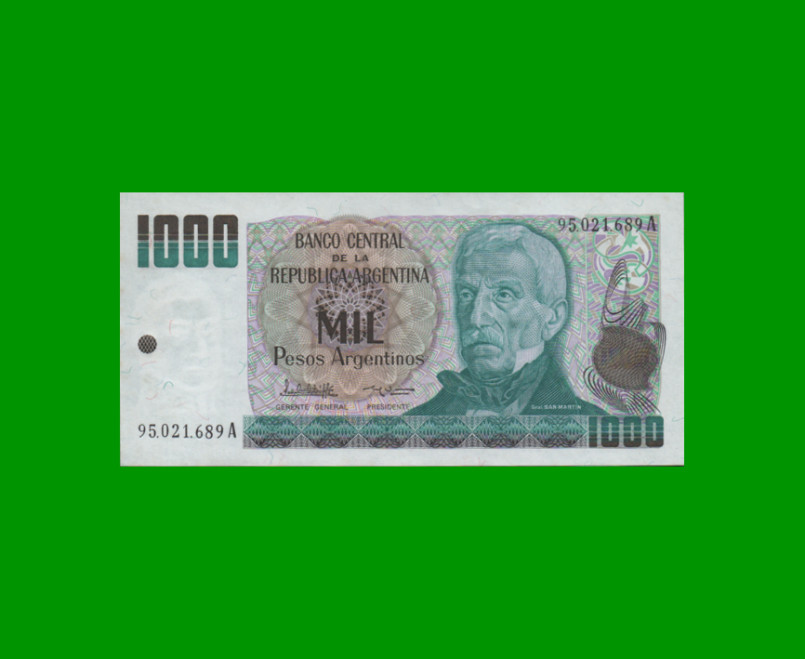 PESOS ARGENTINOS $1.000,00, BOT 2631a, AÑO 1984, ESTADO EXCELENTE+ .-