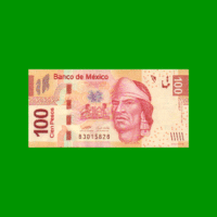 BILLETE DE MEXICO $100,00 PICK 124b, AÑO 2009, ESTADO EXCELENTE+.-