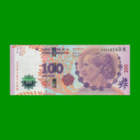 PESOS 3er DISEÑO $100,00, BOT 4317, AÑO 2015, ESTADO EXCELENTE.-