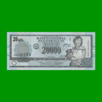 BILLETE DE PARAGUAY 20.000 GUARANIES, PICK 225, AÑO 2005, ESTADO SIN CIRCULAR.-