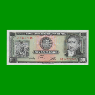 BILLETE DE PERU 100 SOLES, PICK 108, AÑO 1975, ESTADO SIN CIRCULAR.-