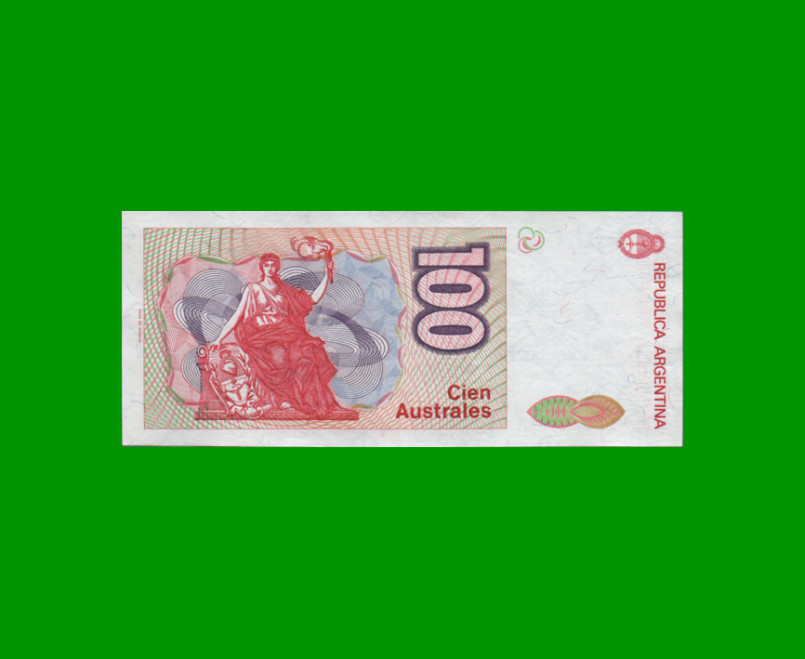 BILLETE DE AUSTRALES, 100 AUSTRALES, BOT 2835, AÑO 1985, ESTADO EXCELENTE.- - Imagen 2