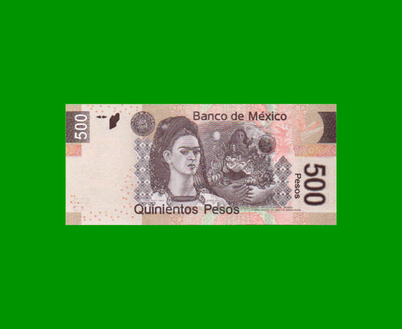 BILLETE DE MEXICO $500,00 PICK 126, AÑO 2013, ESTADO SIN CIRCULAR.- - Imagen 2