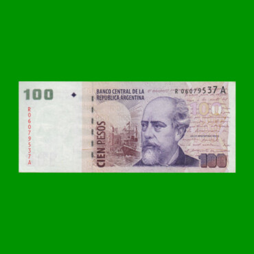 REPOSICION BILLETE CONVERTIBLE SEGUNDO DISEÑO $ 100,00, BOT 3755, ESTADO EXCELENTE- .-