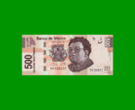 BILLETE DE MEXICO $500,00 PICK 126, AÑO 2013, ESTADO SIN CIRCULAR.-