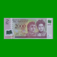 BILLETE DE PARAGUAY 2.000 GUARANIES, POLYMERO, PICK 228b, AÑO 2008, ESTADO SIN CIRCULAR.-