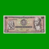 BILLETE DE PERU 500 SOLES, PICK 110, AÑO 1975, ESTADO EXCELENTE- .-
