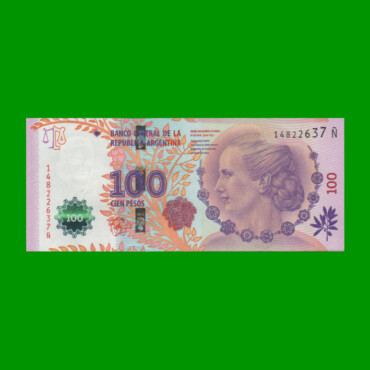 PESOS 3er DISEÑO $100,00, BOT 4318, AÑO 2015, ESTADO EXCELENTE.-
