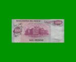 BILLETE DE URUGUAY $1.000,00, PICK 52, AÑO 1974, SERIE A, ESTADO EXCELENTE.- - Imagen 2