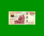 BILLETE DE MEXICO $100,00, "100 ANIVERSARIO DE LA CONSTITUCION" PICK NEW, AÑO 2016, ESTADO SIN CIRCULAR.-