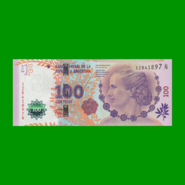 PESOS 3er DISEÑO $100,00, BOT 4318, AÑO 2015, ESTADO SIN CIRCULAR.-