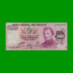 BILLETE DE URUGUAY $1.000,00, PICK 52, AÑO 1974, SERIE A, ESTADO EXCELENTE.-