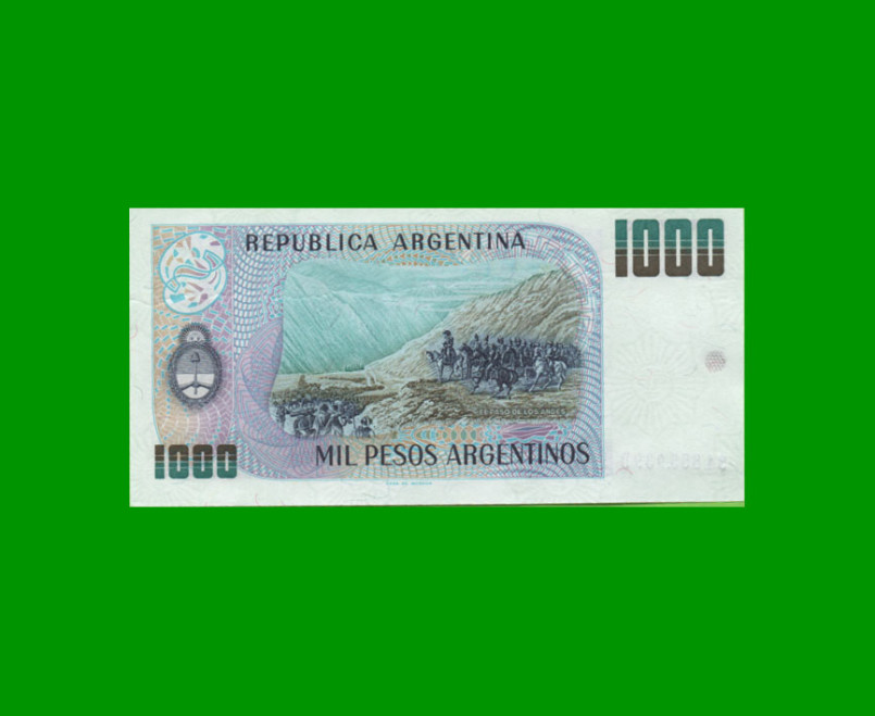 PESOS ARGENTINOS $1.000,00, BOT 2634, AÑO 1984, ESTADO EXCELENTE+ .- - Imagen 2