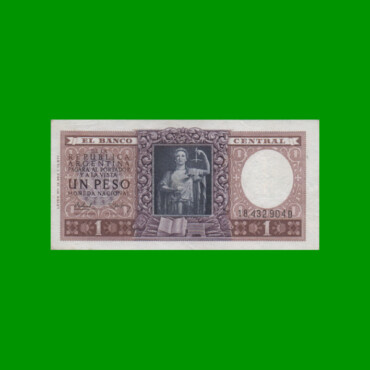 MONEDA NACIONAL $ 1,00, BOT 1916, AÑO 1956, ESTADO EXCELENTE.-