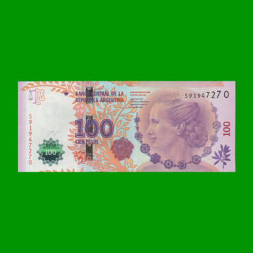PESOS 3er DISEÑO $100,00, BOT 4319, AÑO 2015, ESTADO SIN CIRCULAR.-