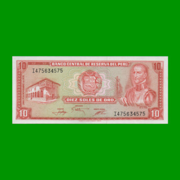BILLETE DE PERU 10 SOLES, PICK 112, AÑO 1976, ESTADO SIN CIRCULAR.-