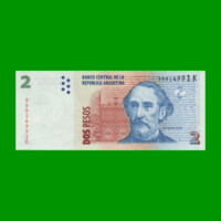 PESOS CONVERTIBLES 2do DISEÑO $2,00, BOT 3240, AÑO 2013, ESTADO SIN CIRCULAR.-
