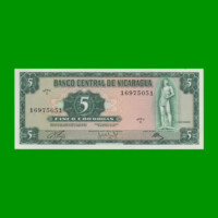 BILLETE DE NICARAGUA 5 CORDOBAS, PICK 122, ESTADO SIN CIRCULAR.-