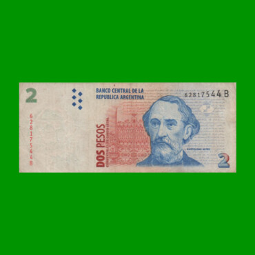 PESOS CONVERTIBLES 2do DISEÑO $2,00, BOT 3204, AÑO 1999, ESTADO MUY BUENO.-
