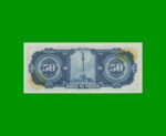 BILLETE DE MEXICO $50,00 PICK 49u, AÑO 1972, ESTADO SIN CIRCULAR.- - Imagen 2