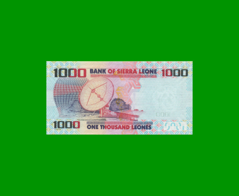 BILLETE DE SIERRA LEONA 1.000 LEONES, PICK 30a, AÑO 2010 ESTADO SIN CIRCULAR.- - Imagen 2