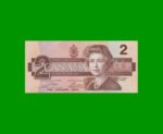 BILLETE DE CANADA 2 DOLARES PICK 94a, AÑO 1986, ESTADO EXCELENTE.-