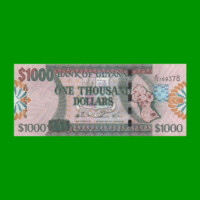 BILLETE DE GUYANA 1.000 DOLARES PICK 35, ESTADO SIN CIRCULAR.-