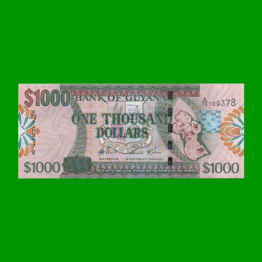 BILLETE DE GUYANA 1.000 DOLARES PICK 35, ESTADO SIN CIRCULAR.-