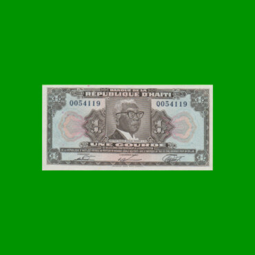 BILLETE DE HAITI 1 GOURDE, PICK 230, ESTADO SIN CIRCULAR.-