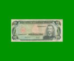 BILLETE DE REPUBLICA DOMINICANA $10,00 ORO PICK 119c, AÑO 1988 ESTADO MUY BUENO- .-
