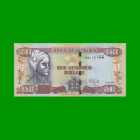 BILLETE DE JAMAICA 500 DOLARES PICK 85k, AÑO 2017 ESTADO SIN CIRCULAR.-